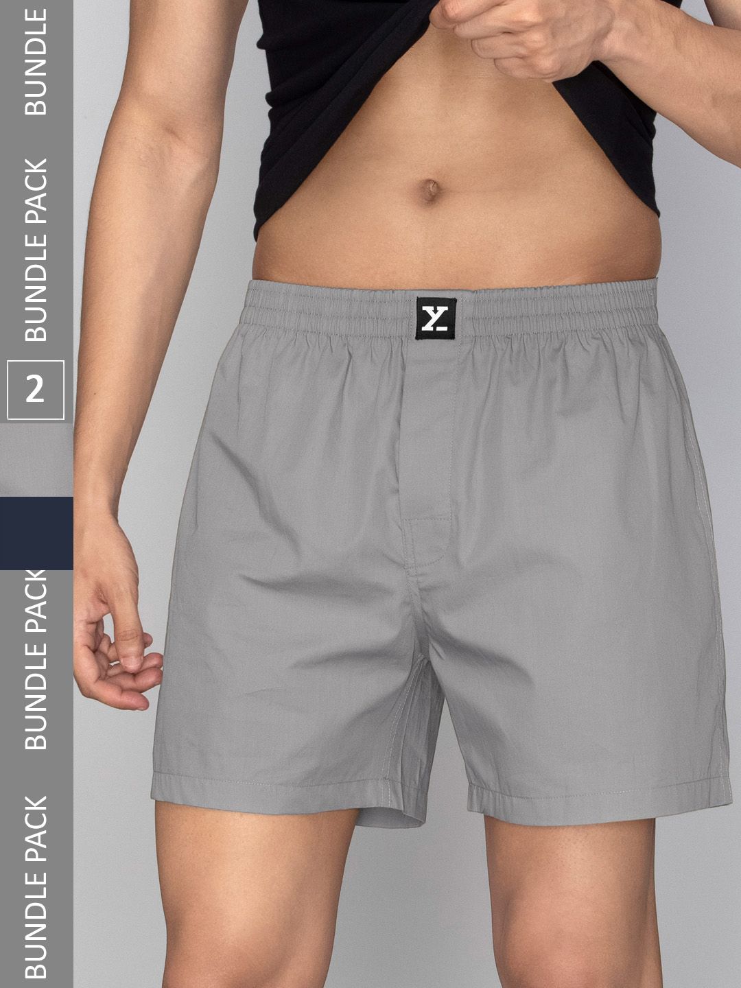 XYXX Men Pack Of 2 Pure Cotton Anti-Roll Boxers-picture-38