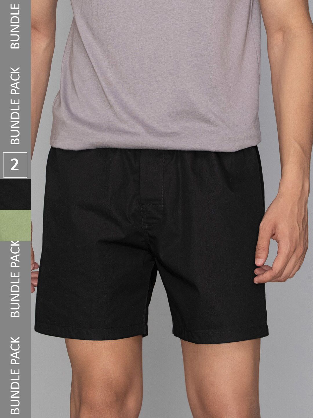 XYXX Men Pack Of 2 Pure Cotton Anti-Roll Boxers-image-24