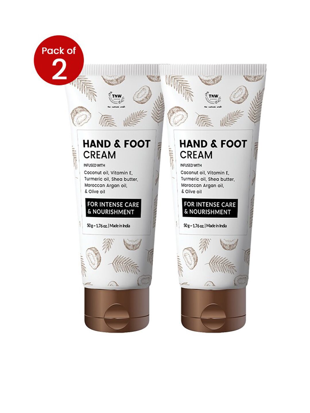 TNW the natural wash Set Of 2 Hand & Foot Cream For Intense Care & Nourishment - 50g Each-image-34