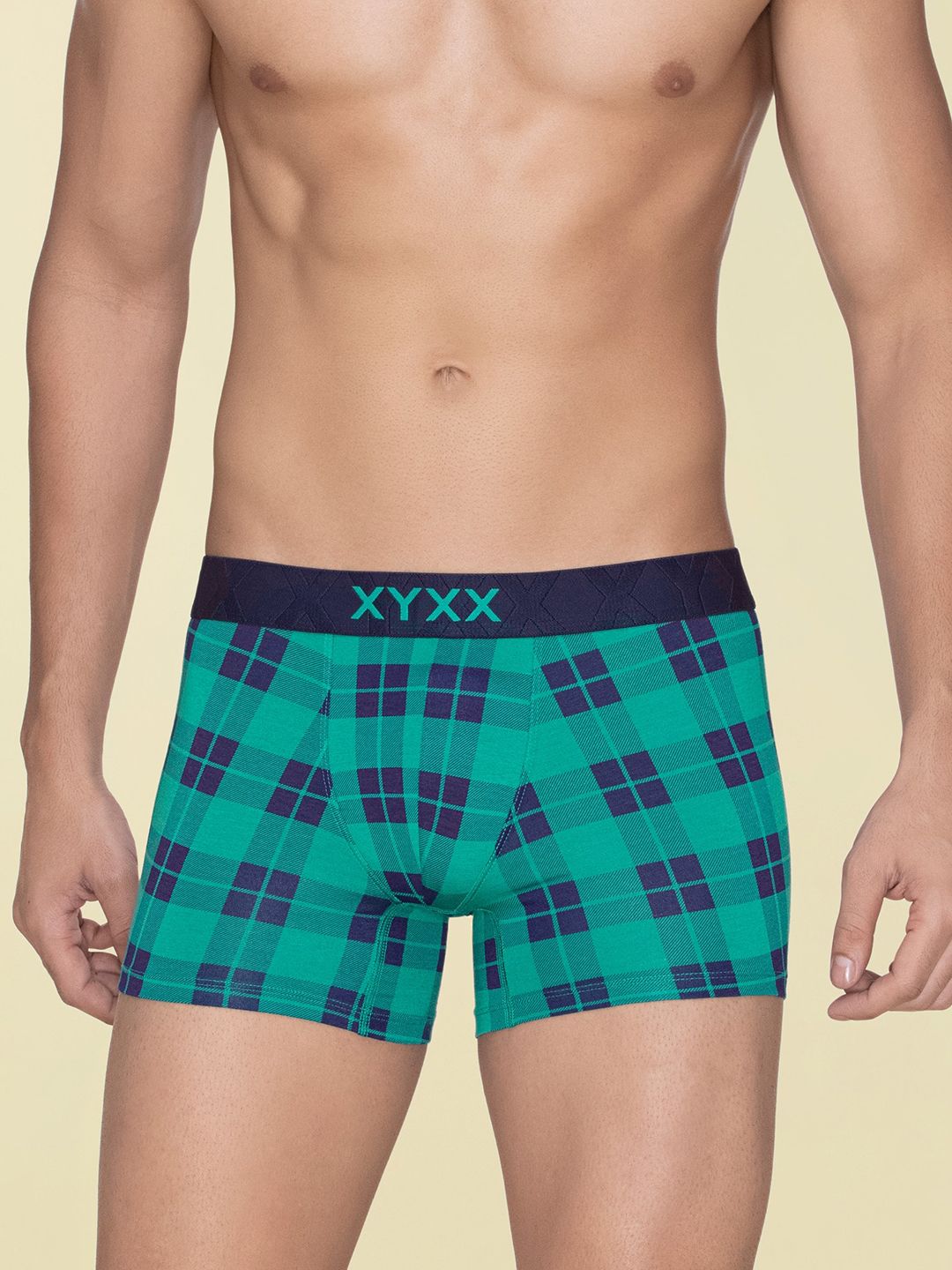XYXX Men Checked Short Trunk XYTRNK184-picture-13