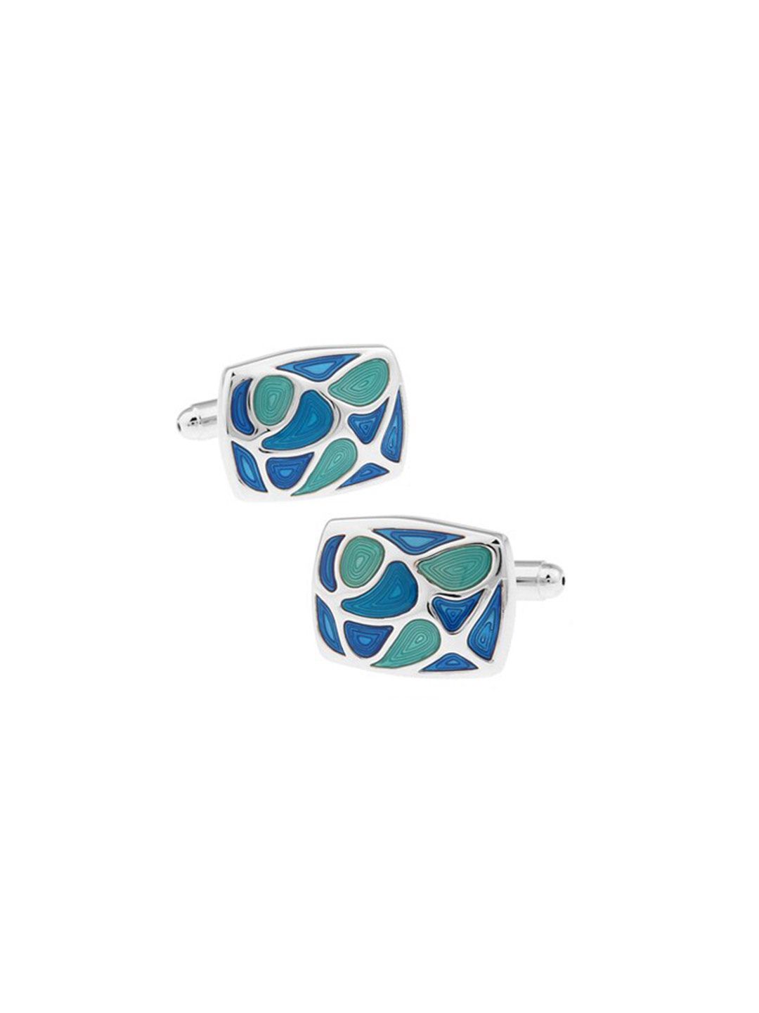 The Tie Hub Blue & Green Cufflinks-picture-40
