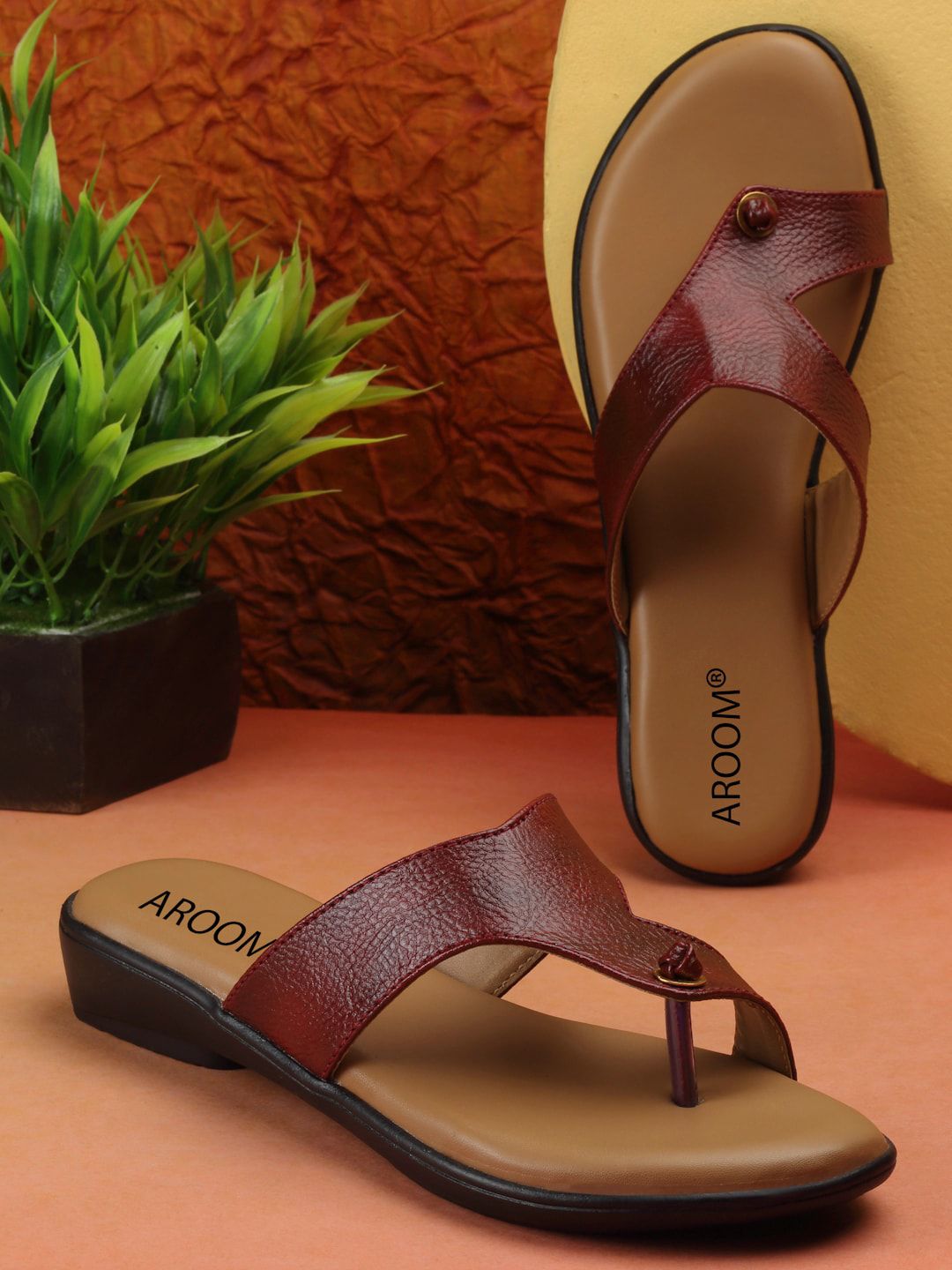 AROOM Textured Leather One Toe Flats-picture-16