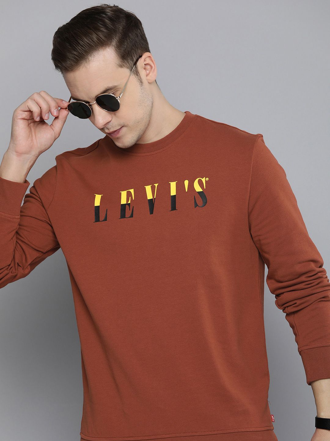 Levis Pure Cotton Brand Logo Printed Casual Sweatshirt Price History