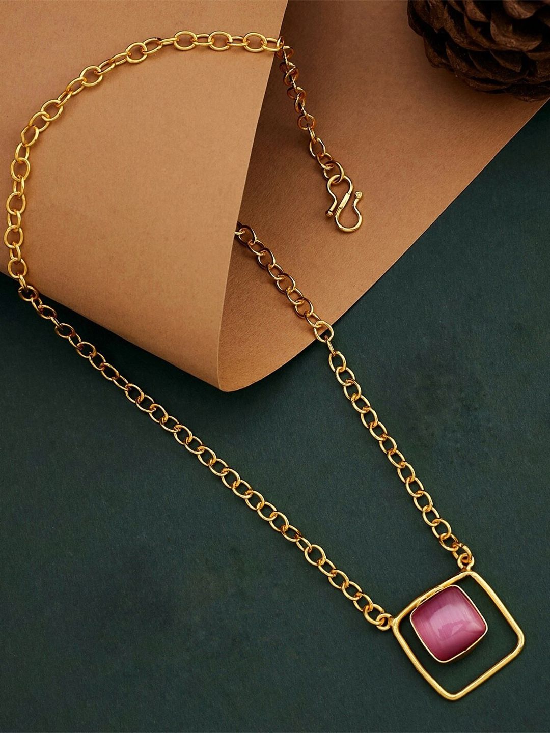 ATIBELLE Gold-Plated Artificial Stones Necklace