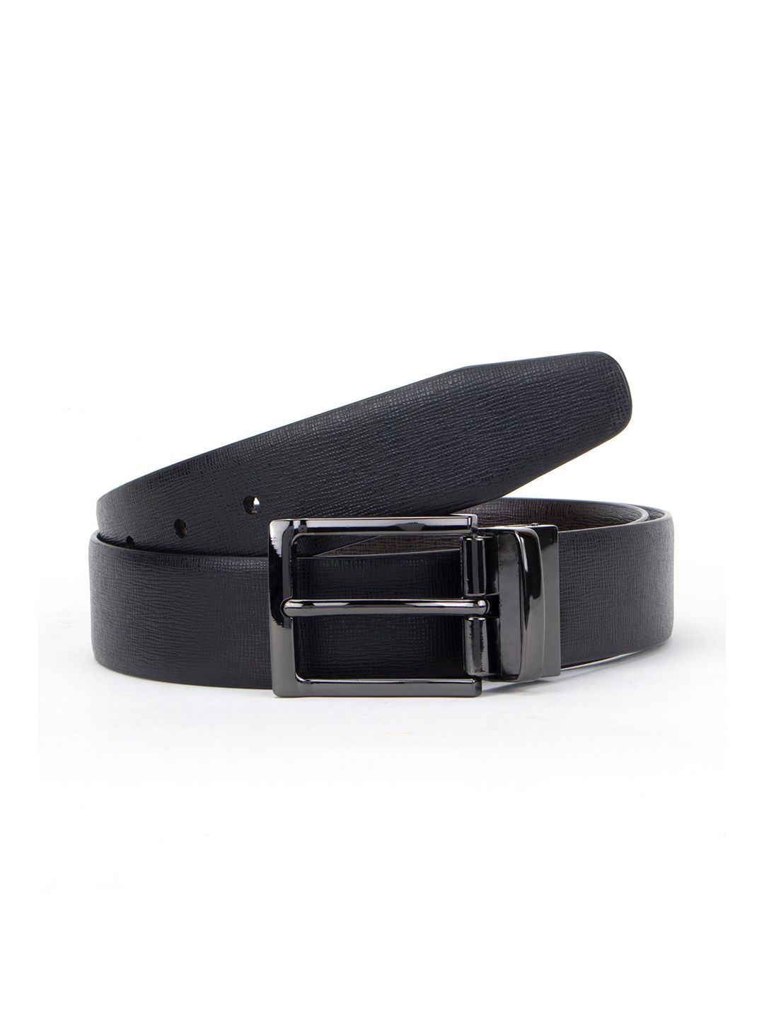 Alvaro Castagnino Men Textured PU Reversible Formal Belt-picture-50