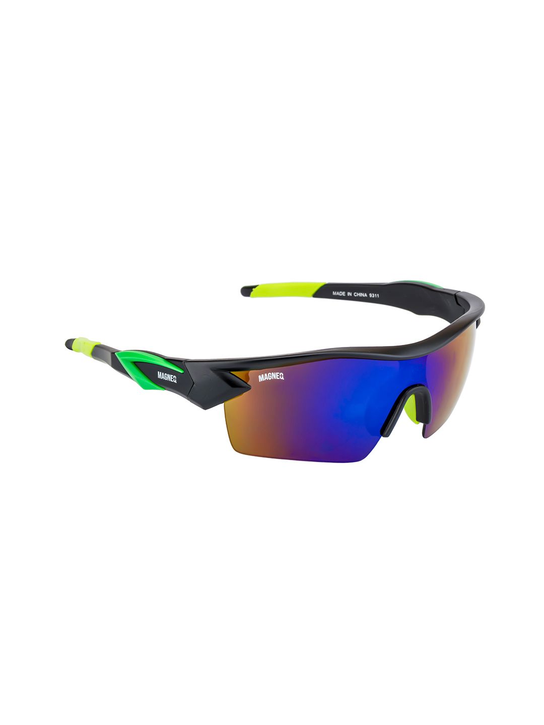 MAGNEQ Mirrored Lens & Black Sports Sunglasses With UV Protected Lens MG 9311/S C8 6617-picture-36