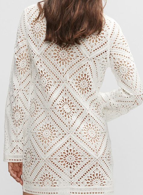 white christmas dresses Osaka Crochet Dress main image 1