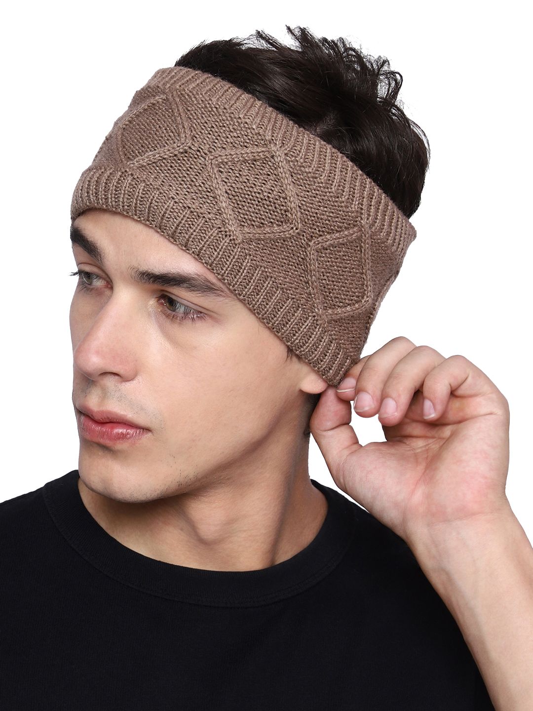 Gajraj Self Design Woolen Headband-picture-38