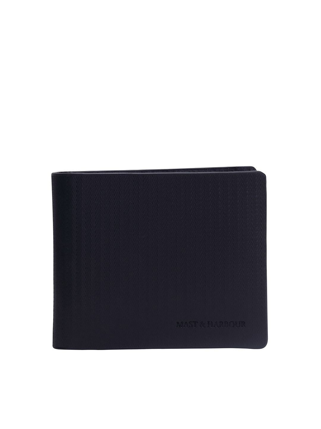 Mast & Harbour Men Black Leather Two Fold Wallet-picture-53