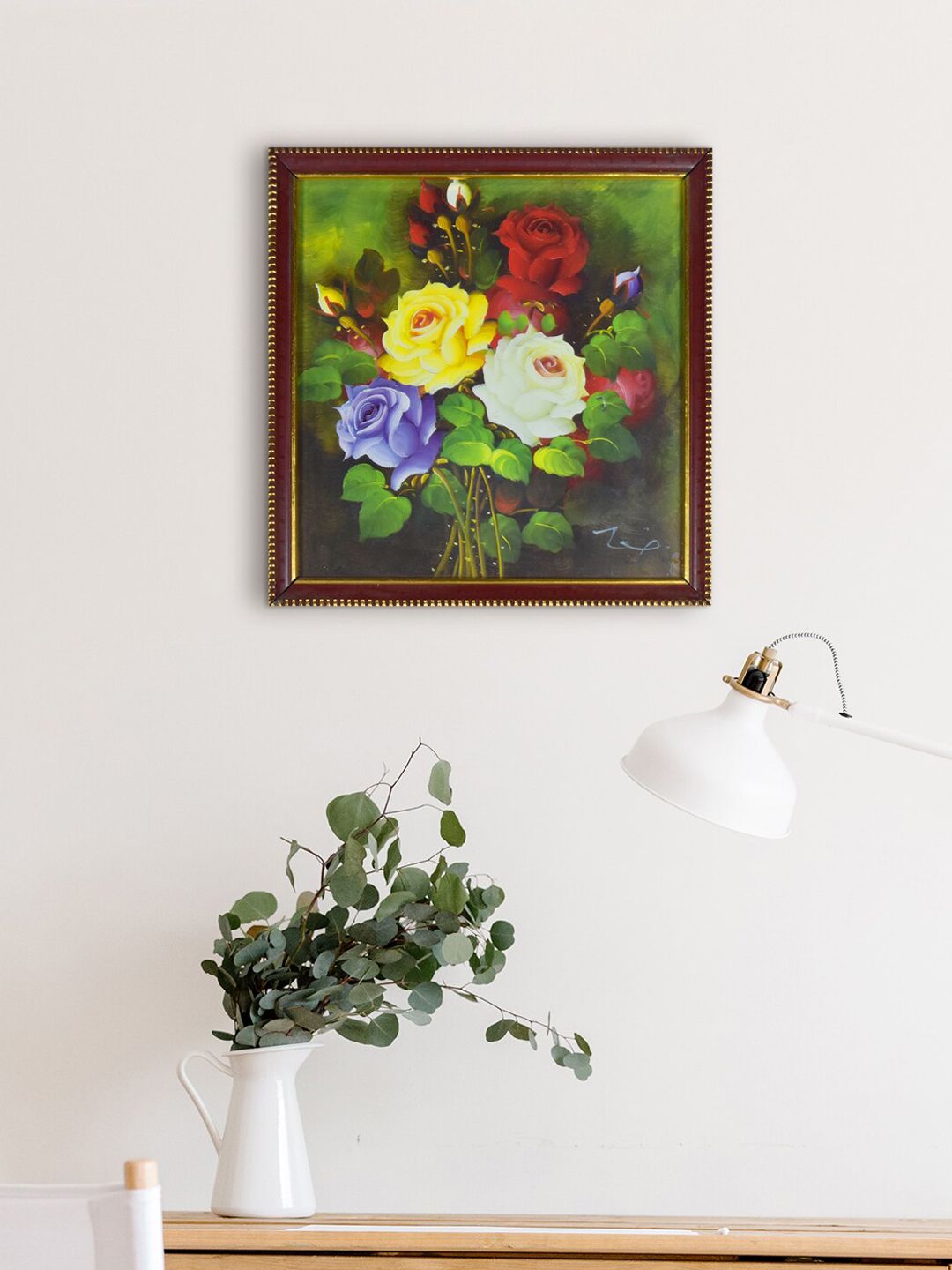 Gallery99 Green & Yellow Flowers Painting Wall Art-picture-27
