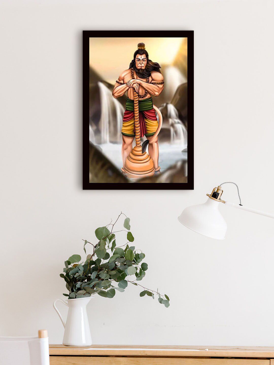 Gallery99 Brown & Black Lord Hanuman Wall Art-picture-17