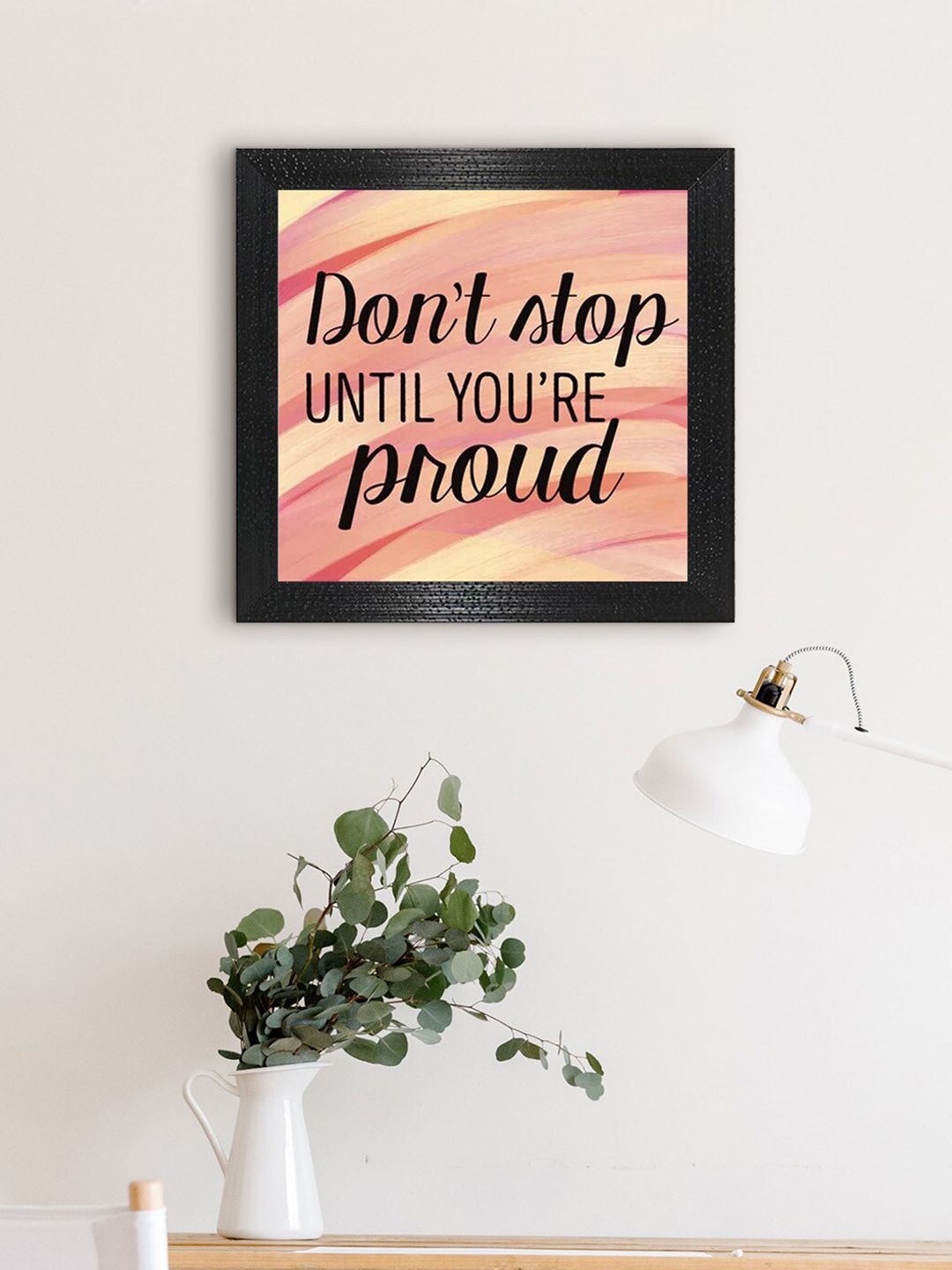 Gallery99 Pink & Black Motivational Quote Painting Wall Art-picture-10