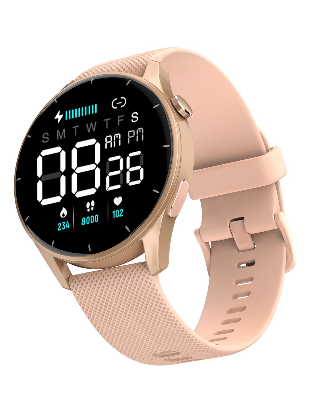 NOISE Crew 1.38" Round Display with BT Calling & Metallic finish, IP68 Rating Smartwatch