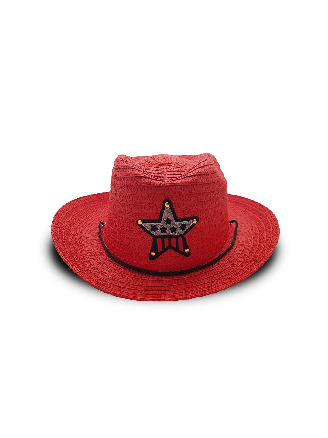 JENNA Boys Sheriff Design Applique Fedora Hat-picture-56