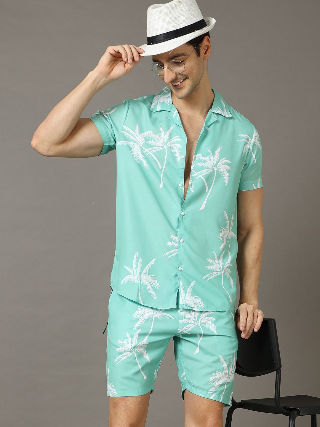Bushirt Tropical Printed Night suit-picture-53