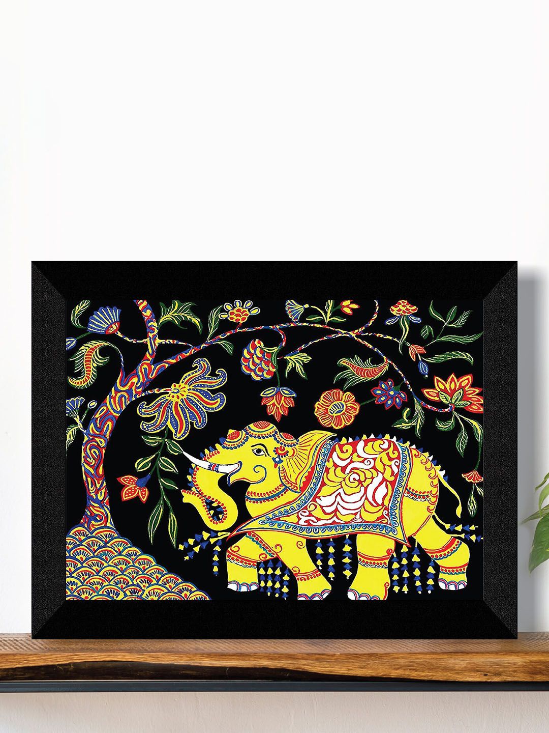 SAF Yellow & Red Madhubani Wall Art-picture-19