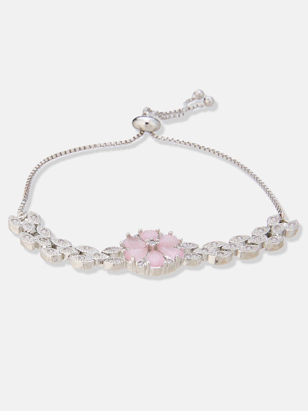 ATIBELLE Women Silver-Plated WraparoundBracelet