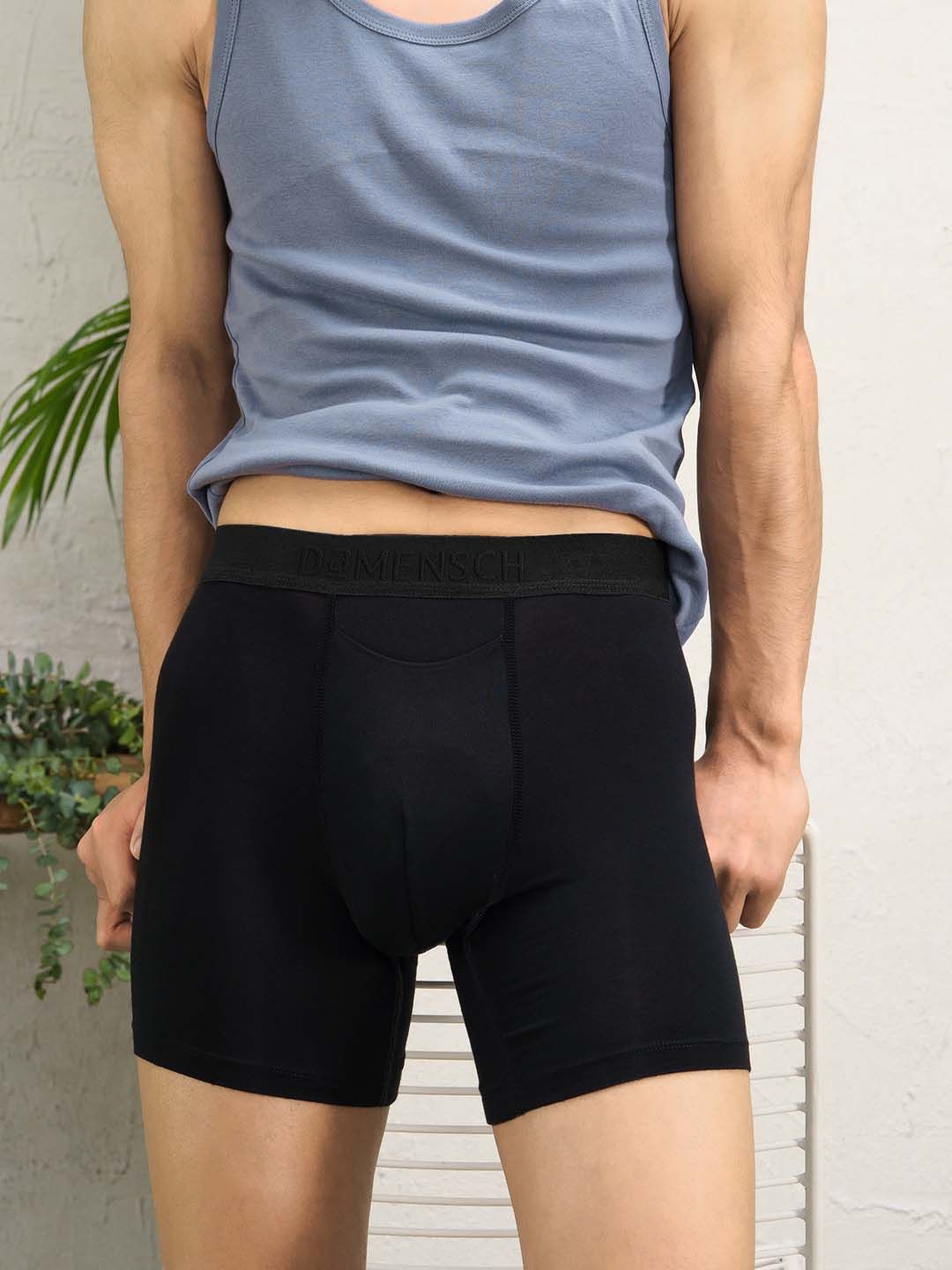 DaMENSCH Men Deo-Soft Odour-Cancelling Supima Modal Solid Boxer Trunks-DMS22IBB07DMK-picture-16