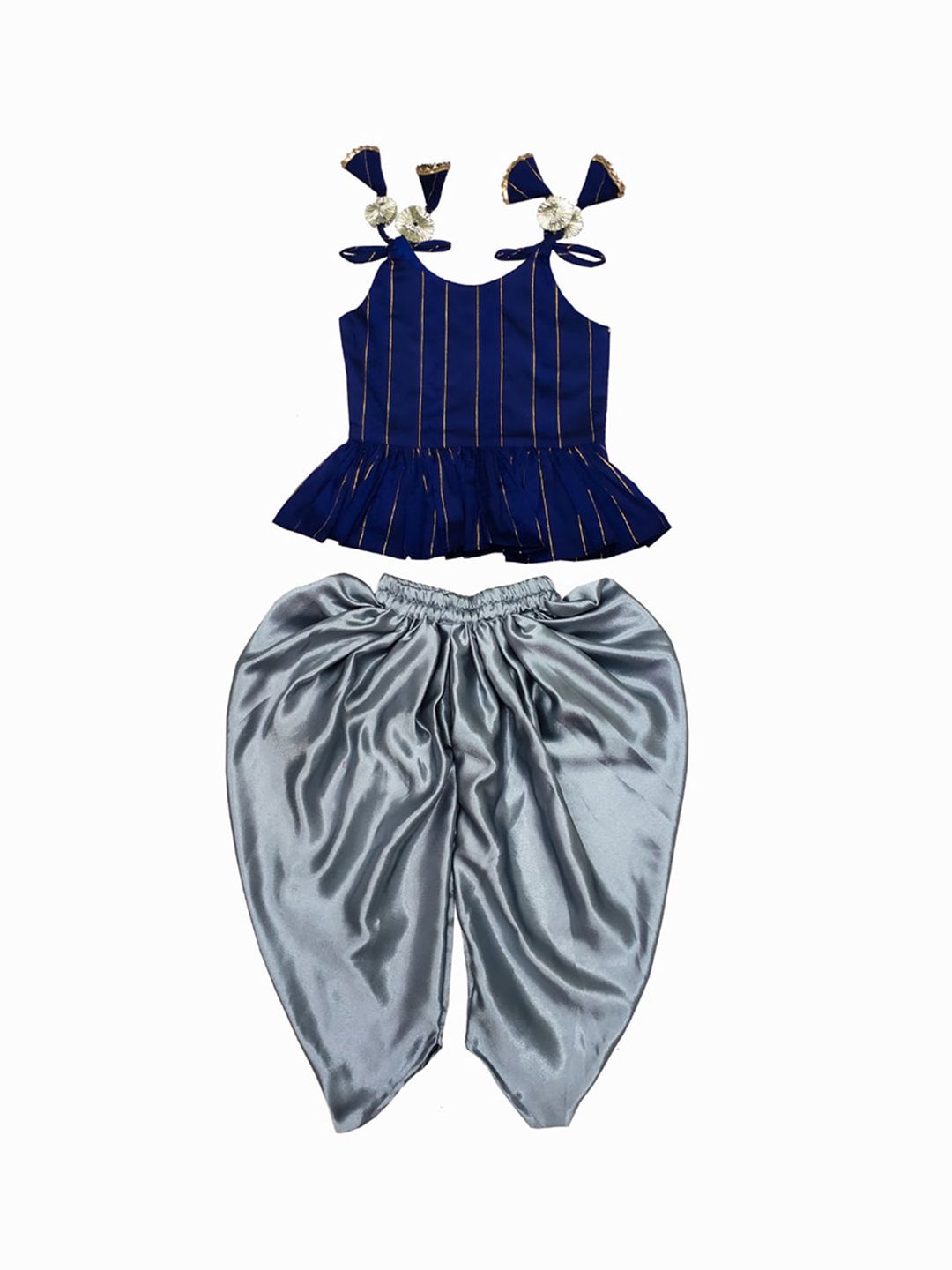 BAESD Girls Striped Top with Dhoti Pants-picture-18