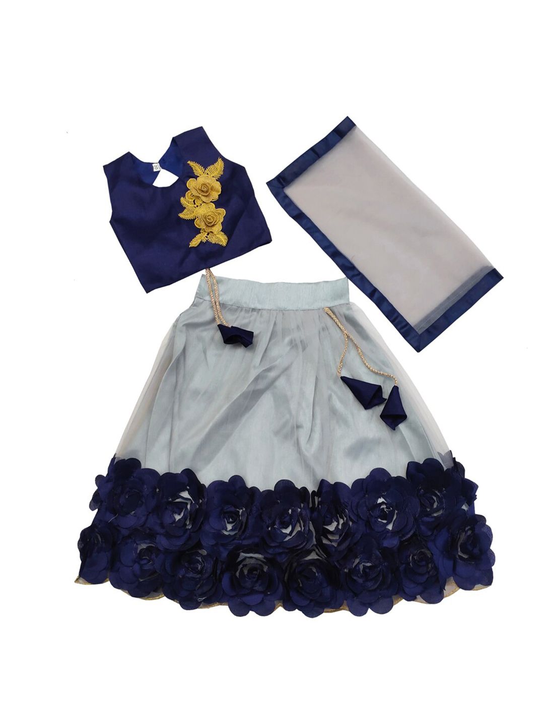 BAESD Girls Embellished Ready to Wear Lehenga & Blouse With Dupatta-image-41
