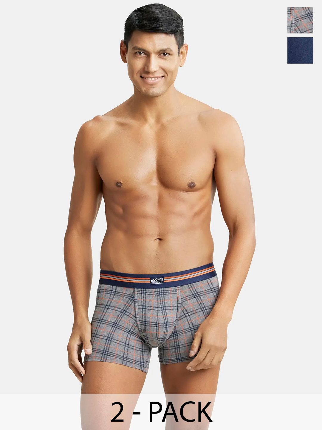 Jockey Pack Of 2 Cotton Trunks UI21-0205-NVYPR-picture-55