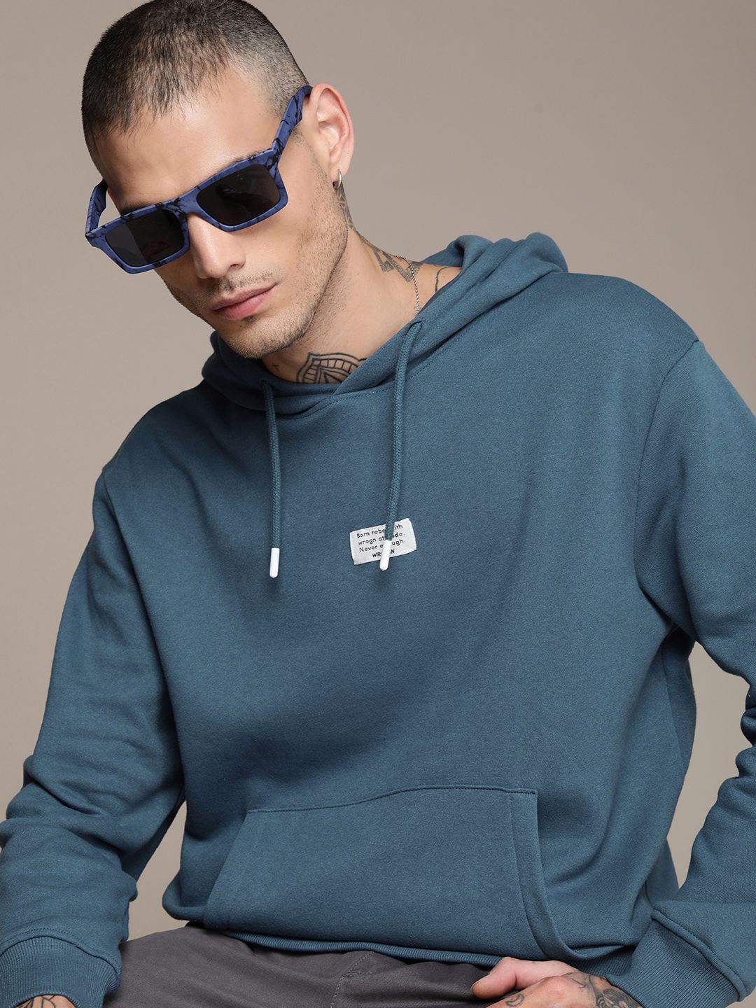 WROGN Solid Hooded Pullover Sweatshirt Price History