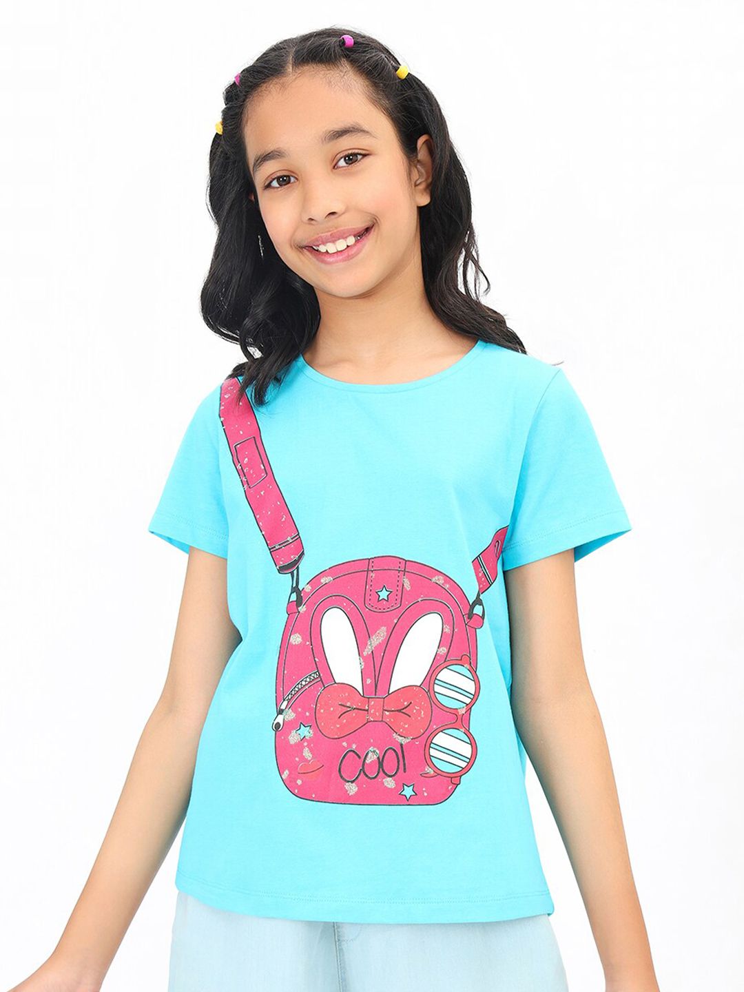 BONKIDS Girls Graphic Printed Cotton T-shirt-picture-13