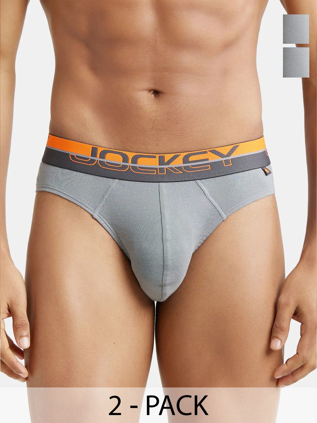 Jockey Pack Of 2 Combed Cotton Ultrasoft Ribbed Briefs FP02-0205-MNUMT-picture-37