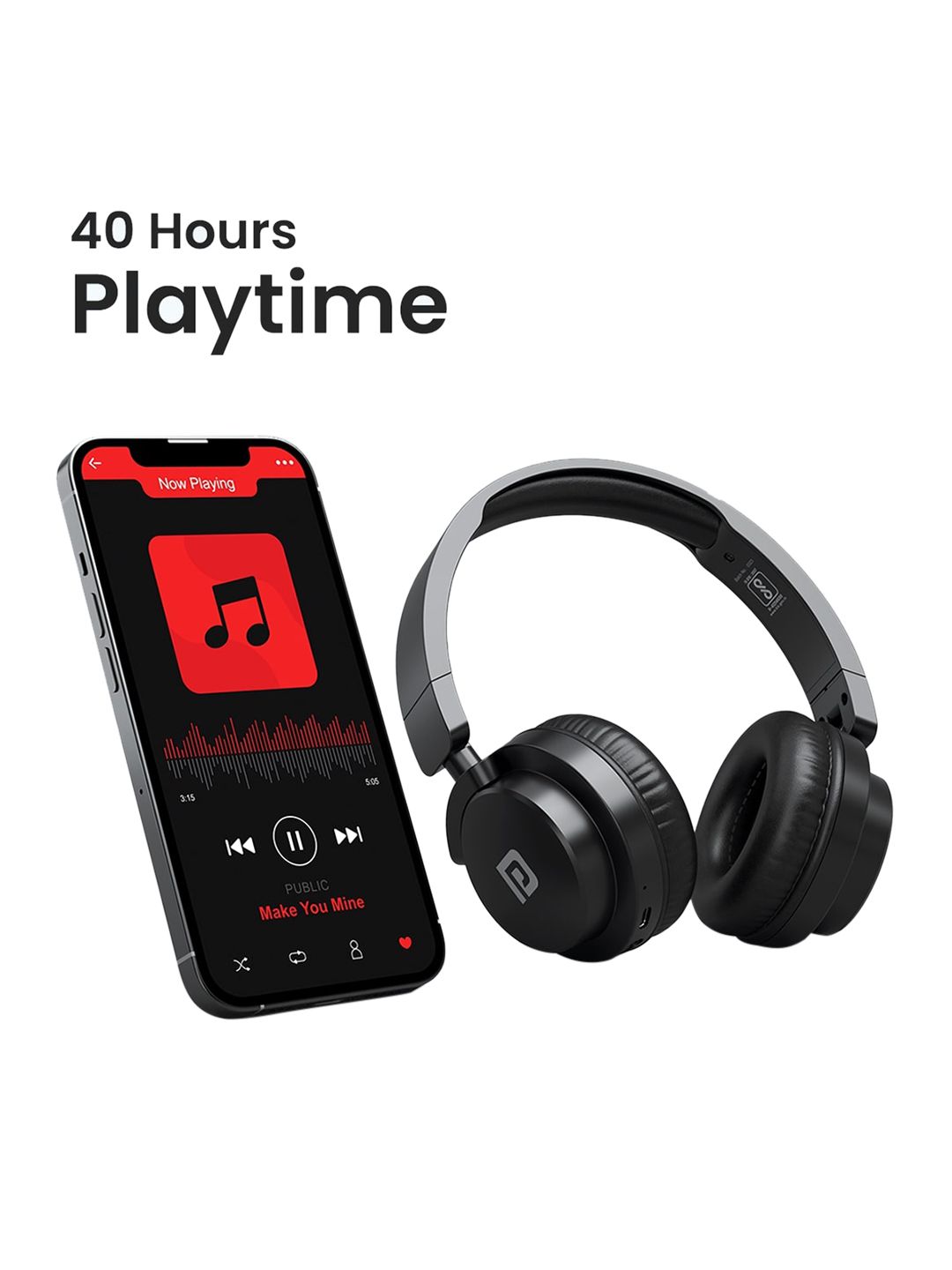 Portronics Muffs M2 Bluetooth Headphones-picture-54