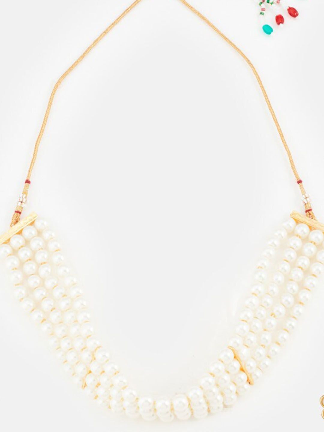 ATIBELLE Gold-Plated Pearls Layered Necklace