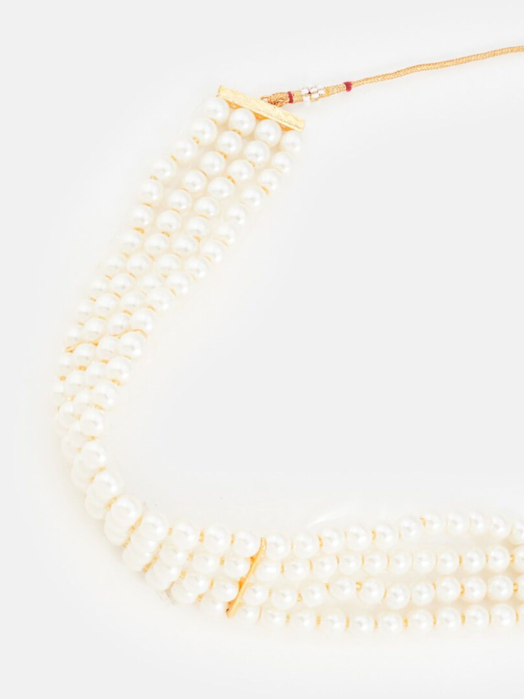 ATIBELLE Gold-Plated Pearls Layered Necklace