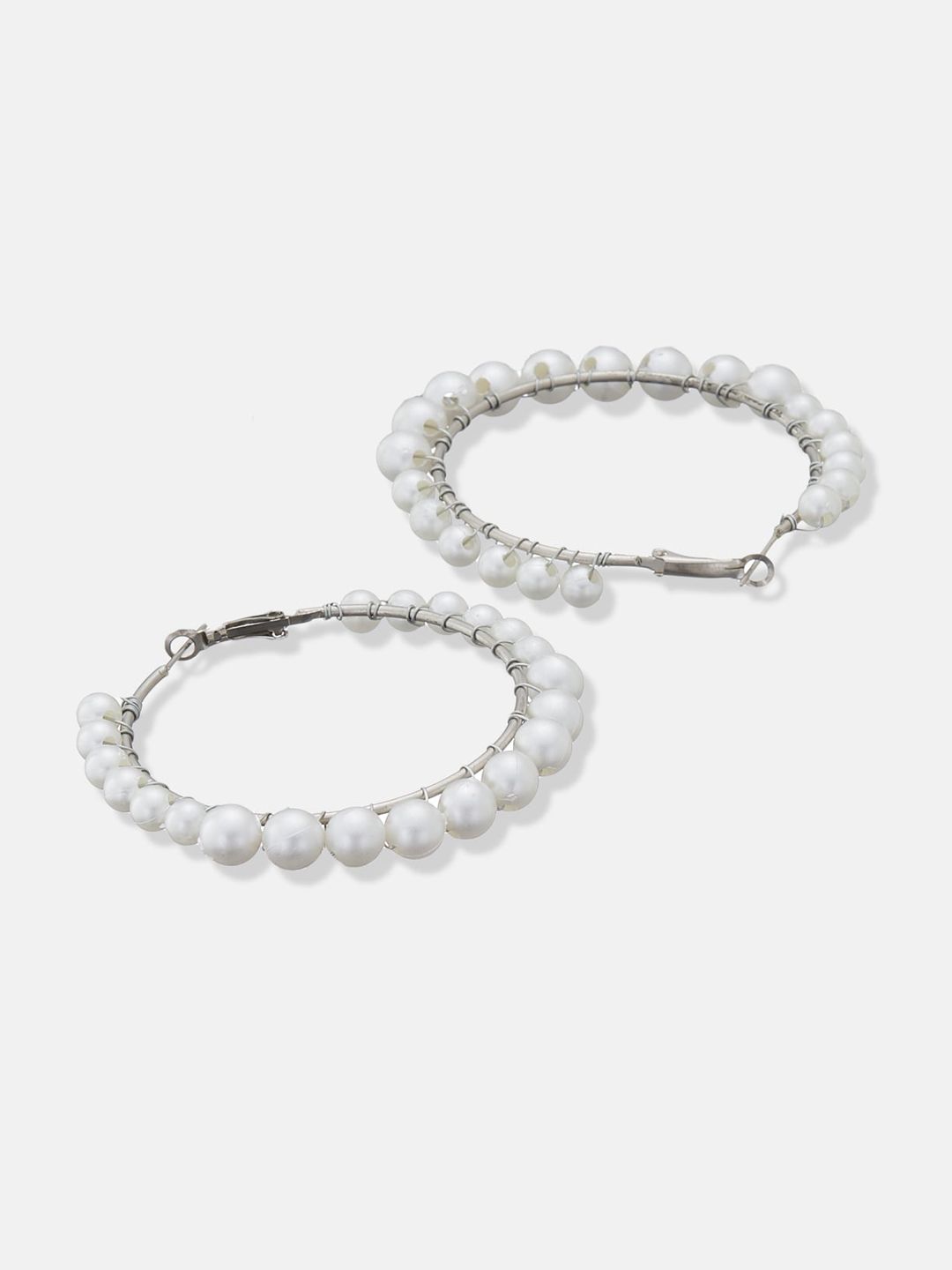 ATIBELLE Set Of 2 Gold-Plated Circular Hoop Earrings