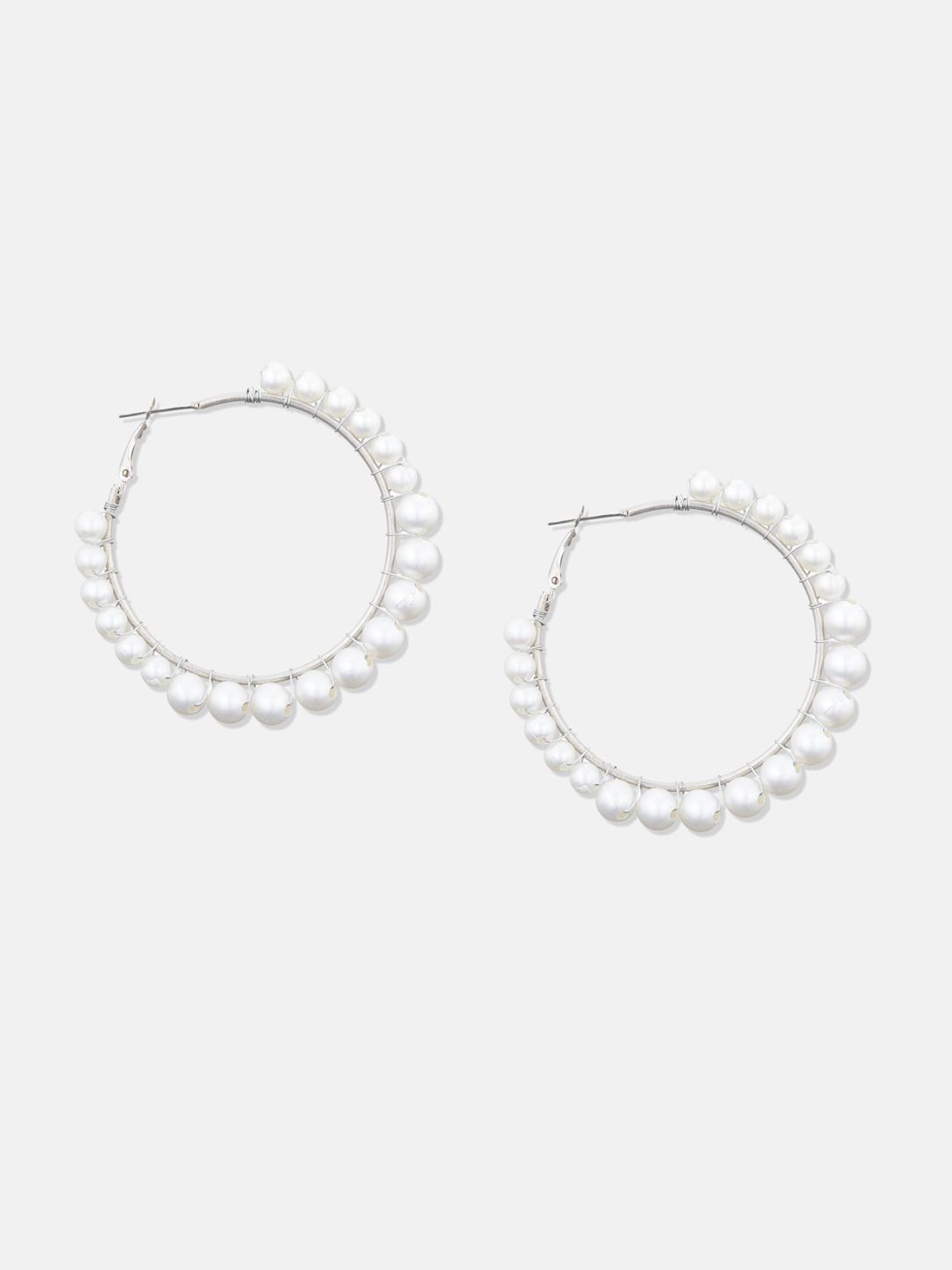 ATIBELLE Set Of 2 Gold-Plated Circular Hoop Earrings