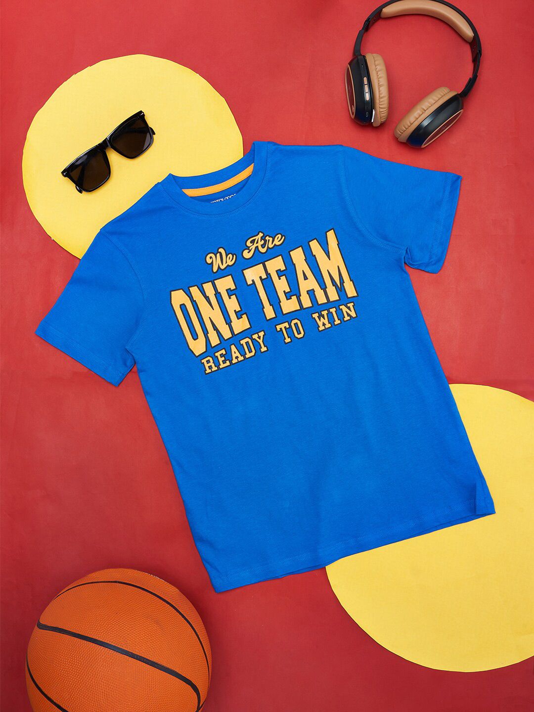 Pantaloons Junior Boys Typography Printed Cotton T-shirt-picture-35