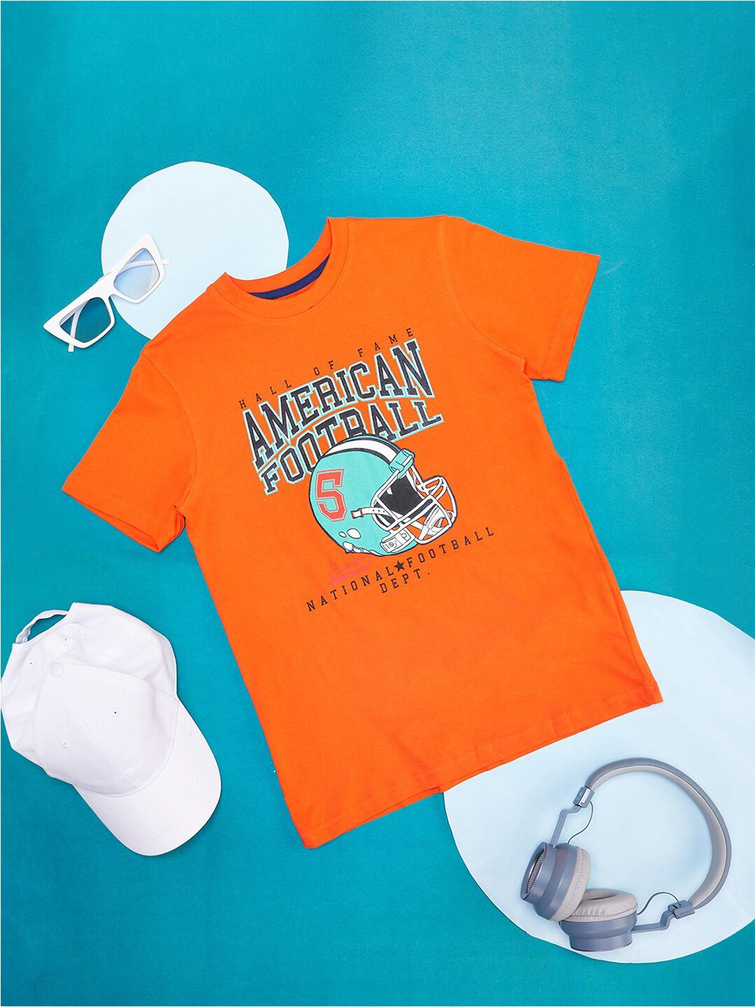 Pantaloons Junior Boys Typography Printed Cotton T-shirt-picture-34