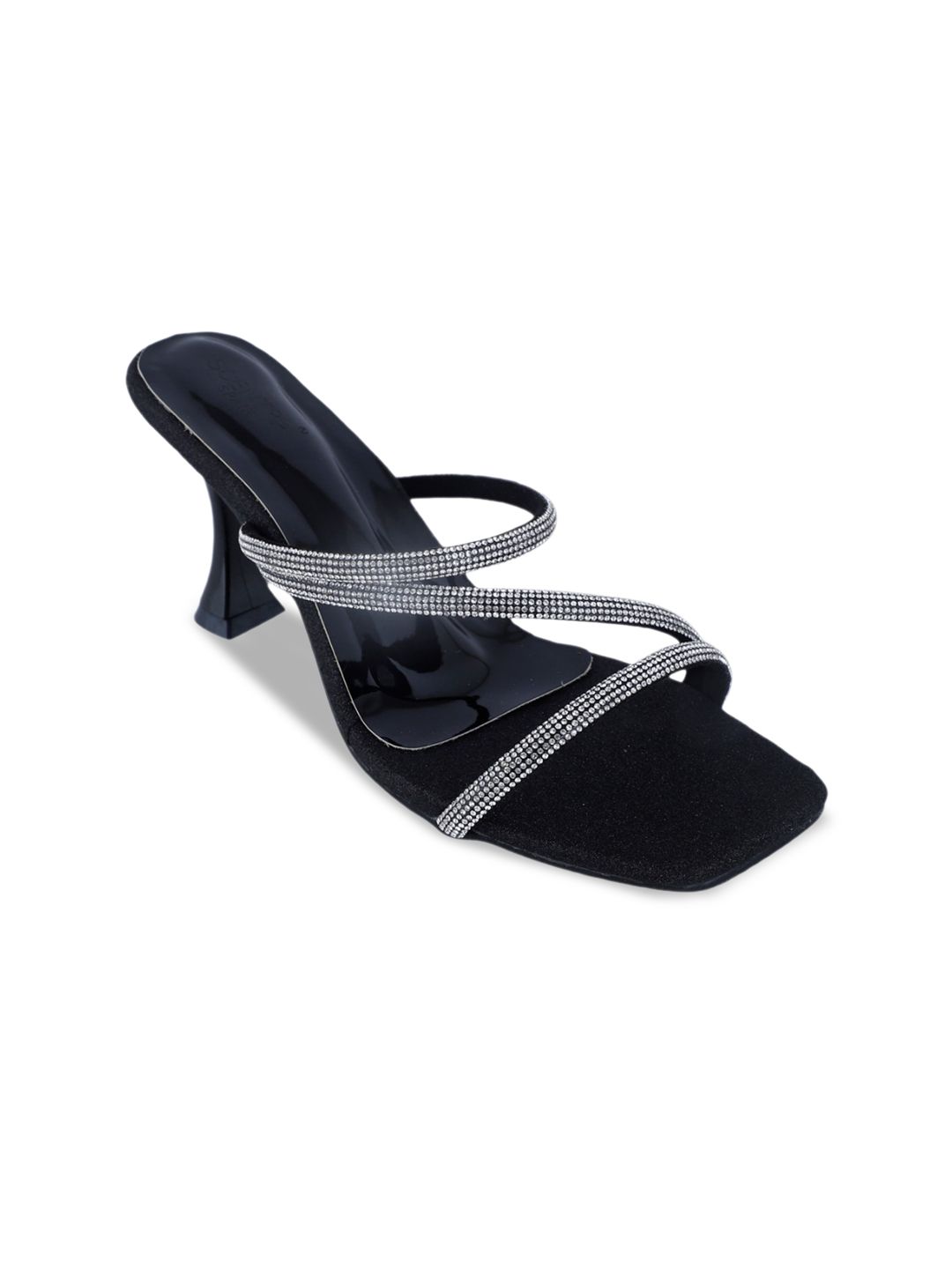 SCENTRA Embellished Open Toe Block Heels-image-29