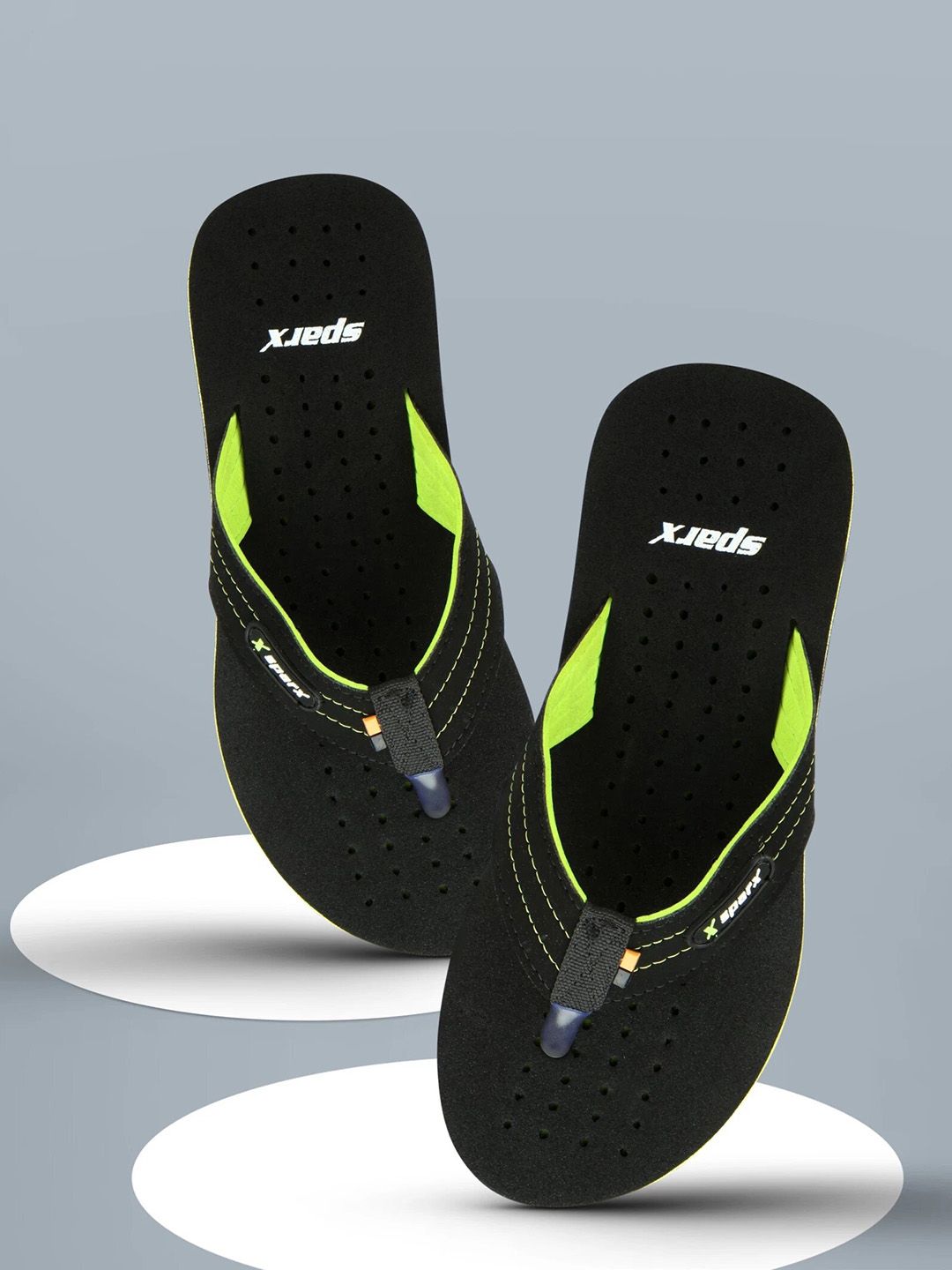 Sparx Men Self Design Fabric Thong Flip-Flops-picture-37