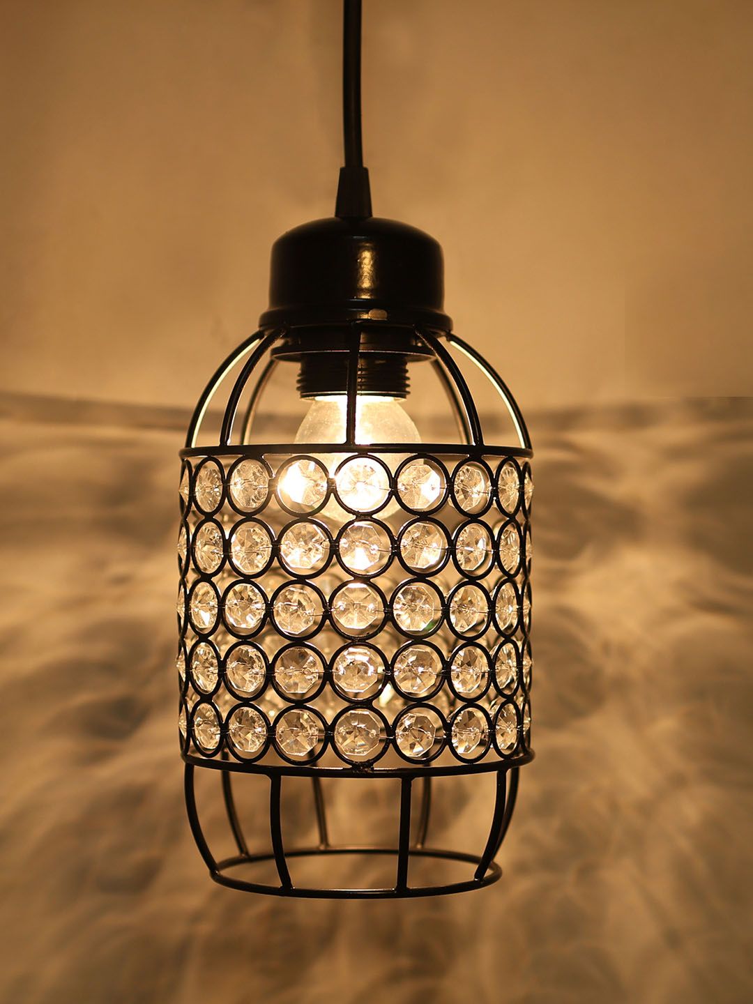 Homesake Black Textured Hanging Pendant Lamp-picture-17