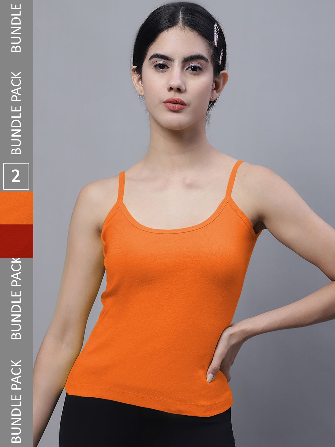 FBAR Pack Of 2 U-Neck Bio Wash Pure Cotton Camisoles-picture-19