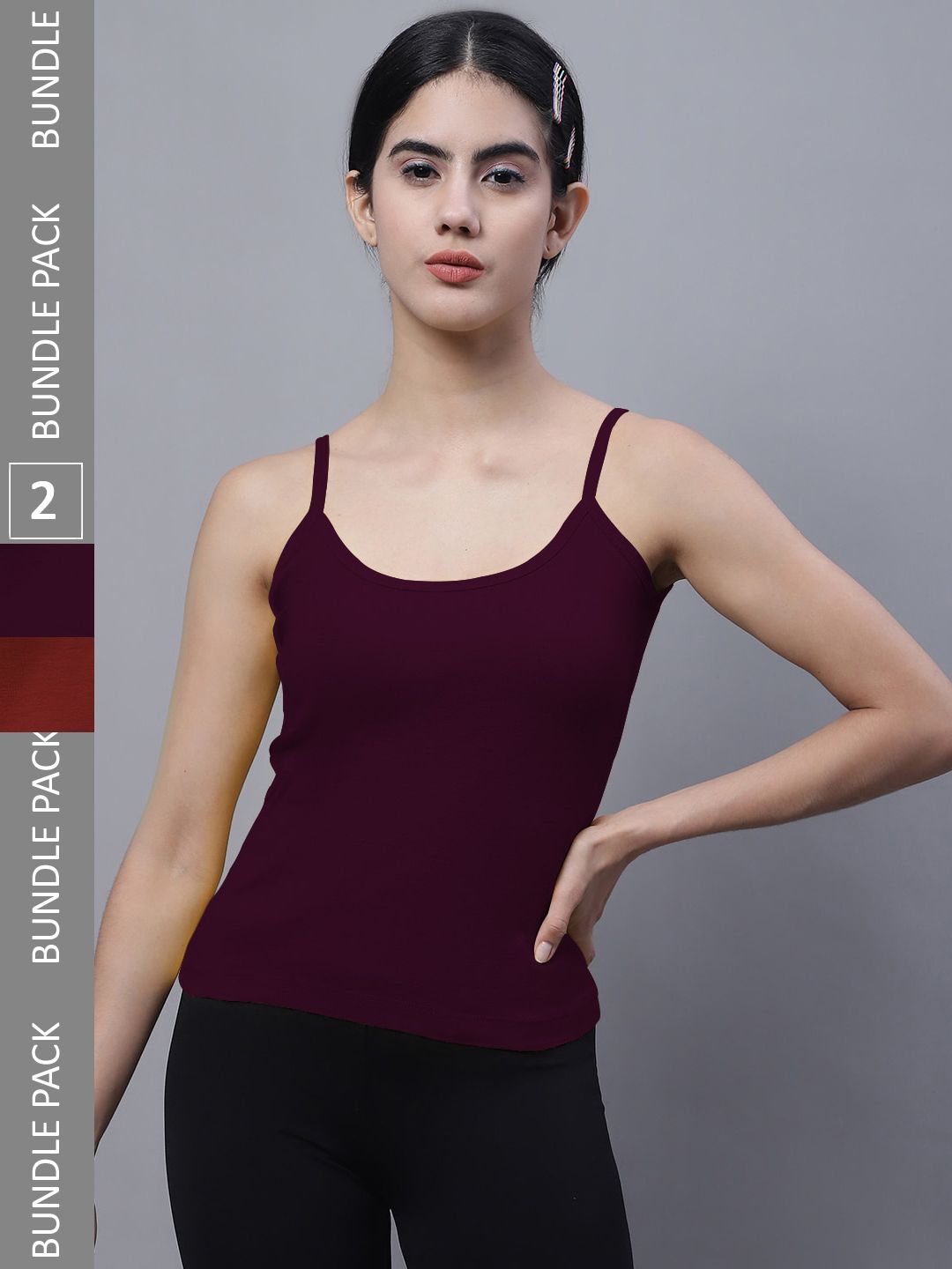 FBAR Pack Of 2 Pure Cotton Camisoles-picture-37
