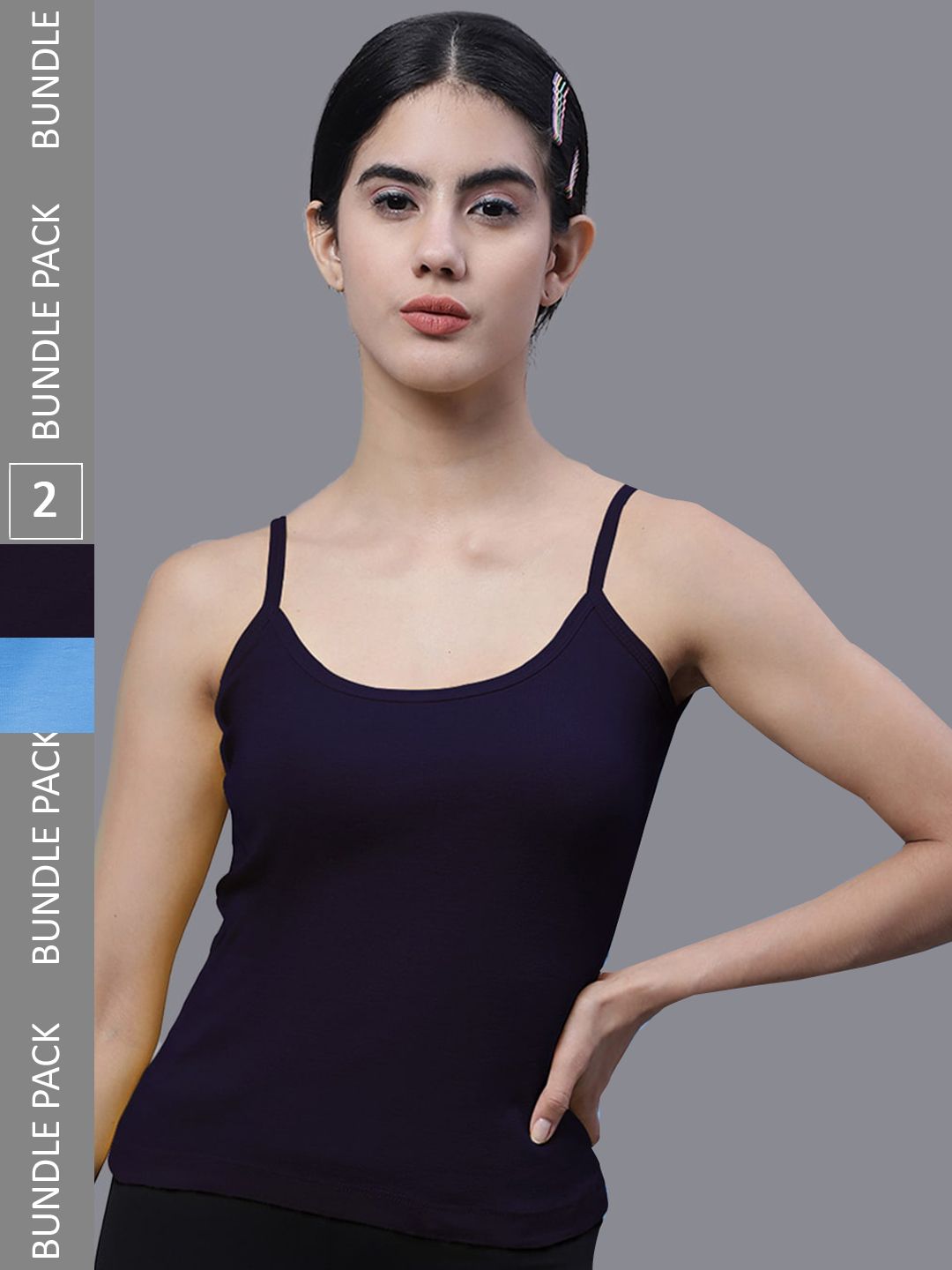 FBAR Pack Of 2 Pure Cotton Bio Wash Camisoles-picture-20