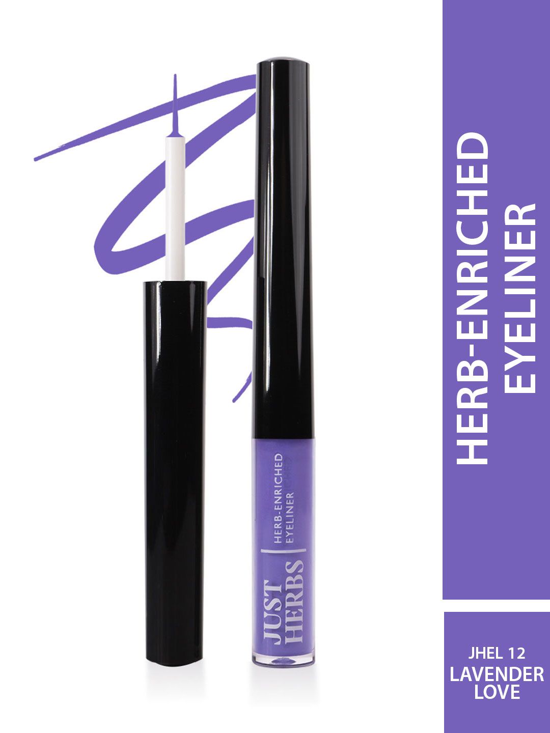 Just Herbs Waterproof Herb-Enriched Liquid Eyeliner 2.5 ml - Lavender Love-image-25