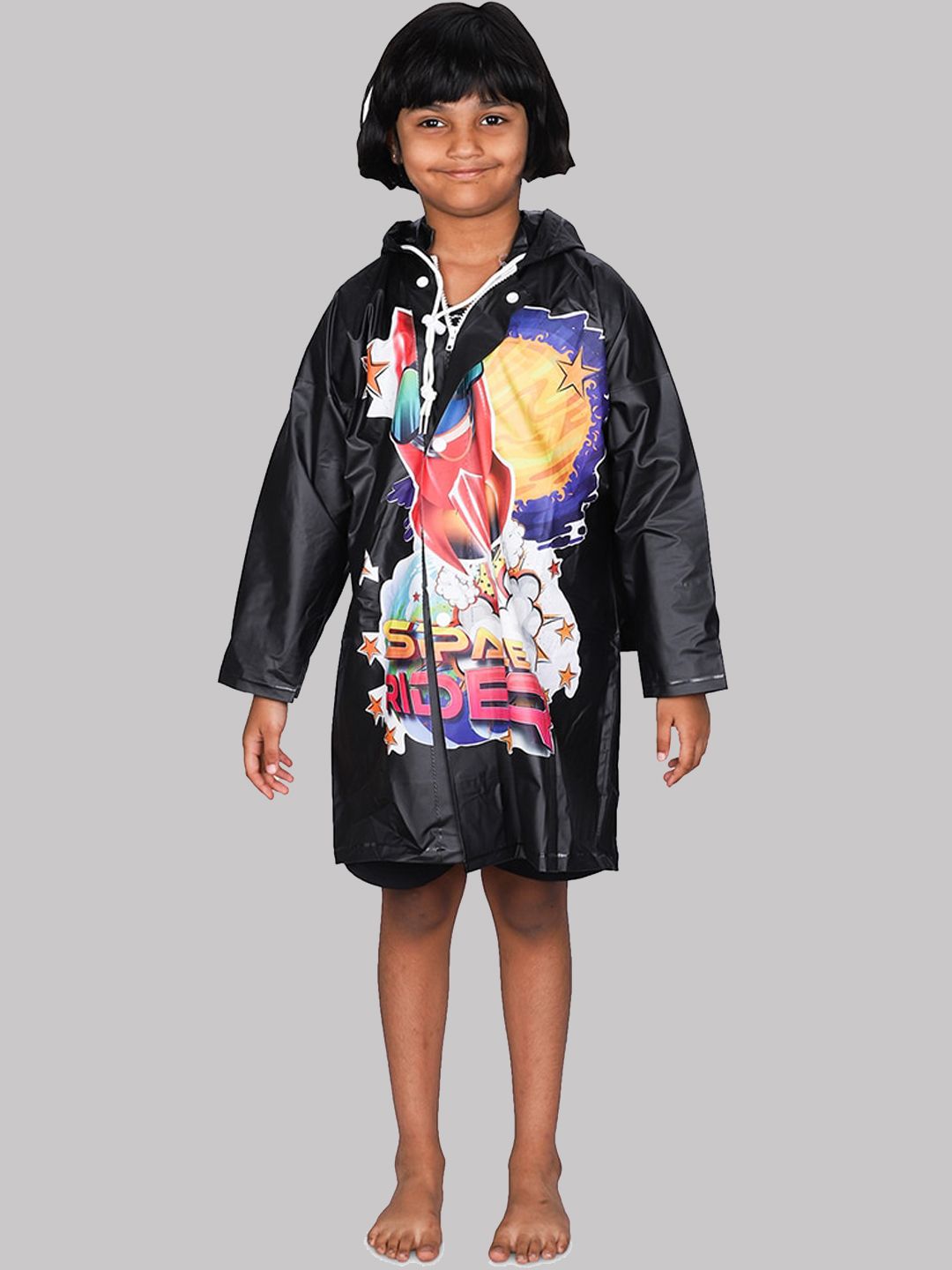THE CLOWNFISH Printed Waterproof Hooded Rain Jacket-picture-29
