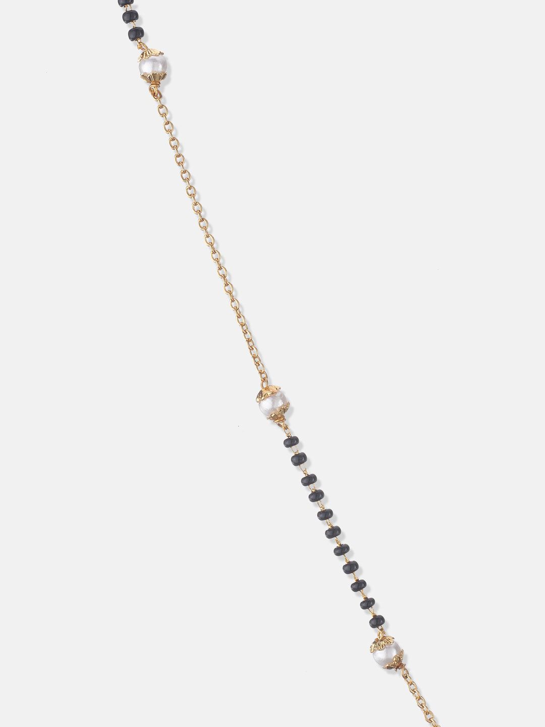 ATIBELLE Set Of 2 Gold Plated & Beaded Mangalsutras