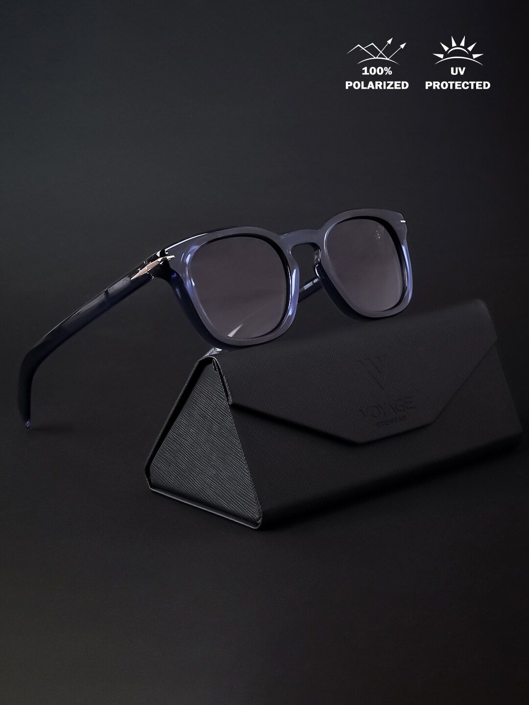 Voyage Unisex Wayfarer Sunglasses With Polarised & UV Protected Lens-picture-13