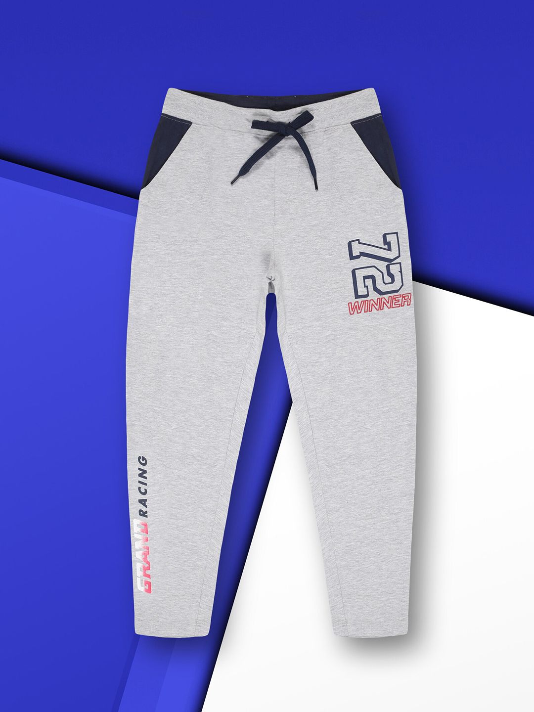 3PIN Boys Anti-Odour Typography Printed Cotton Mid-Rise Track Pants-picture-40