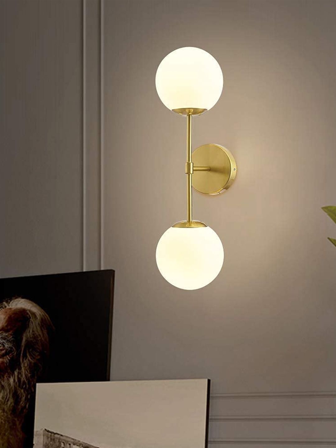 MFD HOME FURNISHING Golden Contemporary Wall Lamp-picture-51