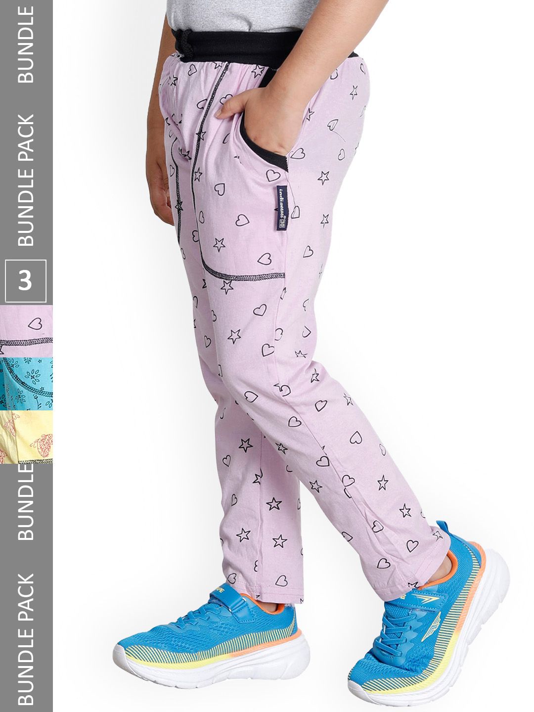 IndiWeaves Boys Pack Of 3 Printed Cotton Track Pants-picture-13