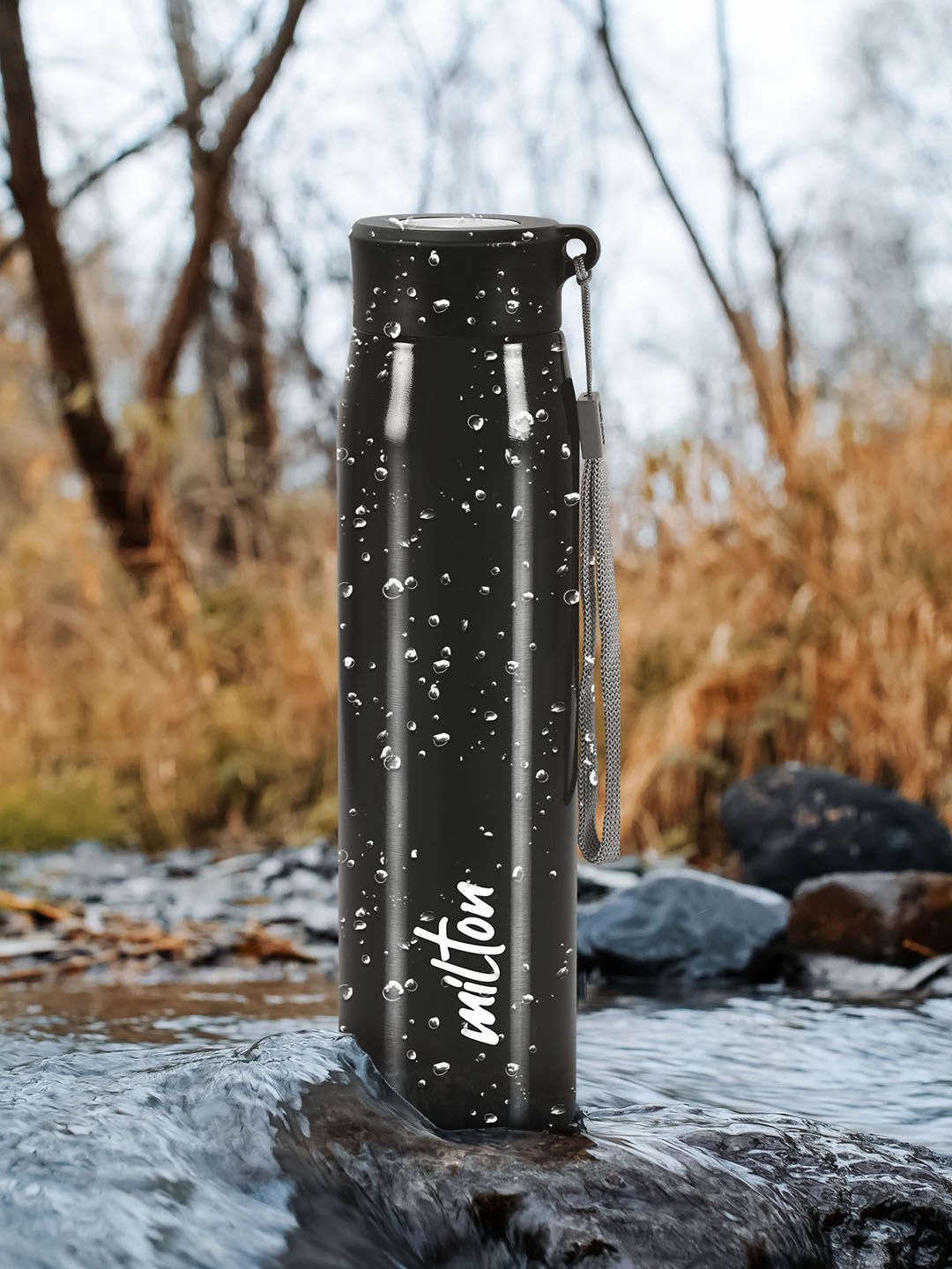 Milton Black Handy Single Walled Stainless Steel 780 ml Water Bottle