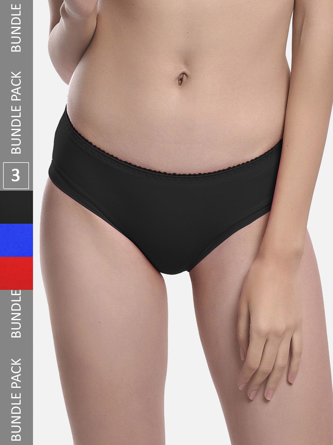 StyFun Women Pack Of 3 Stretchable Seamless Hipster Briefs-picture-19